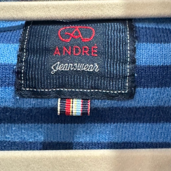 ANDRE Men's Vibrant Blue Zip-Up Sweater - Picture 4 of 8